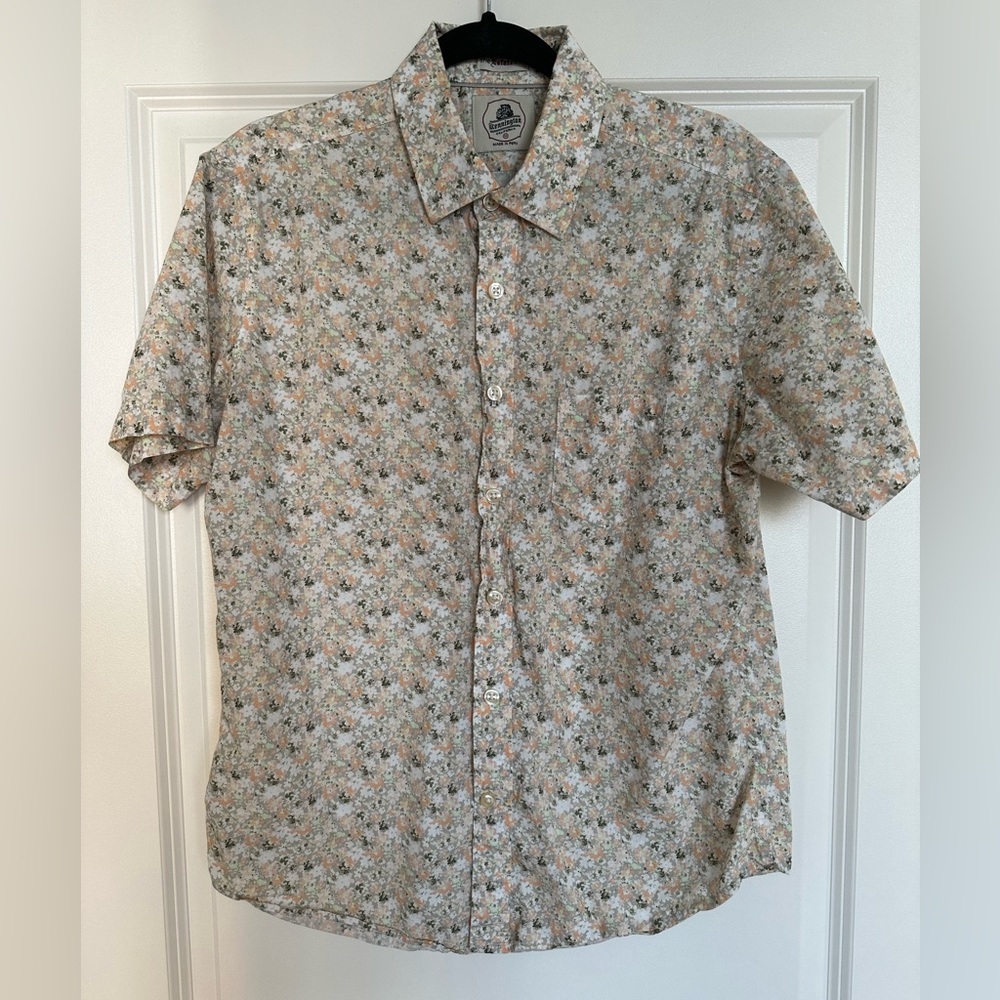 Floral Short Sleeve Button Down